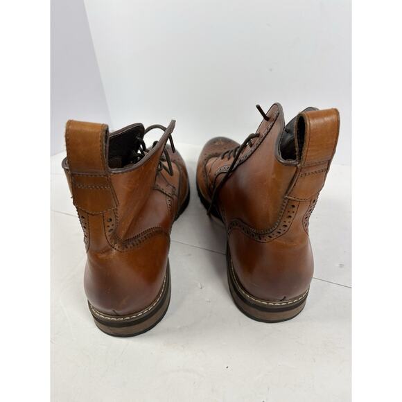 Jousen Mens Boots Premium Leather Cap Toe Casual Chukka Dress Boots Size 13 Men - Picture 3 of 9